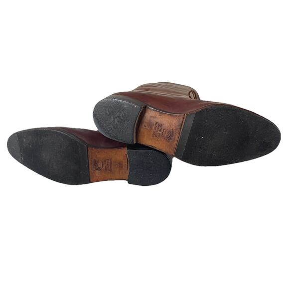 VTG Delman Tall Riding Boots Brown Italian All Leather Equestrian Horse Riding 8 - Picture 10 of 15